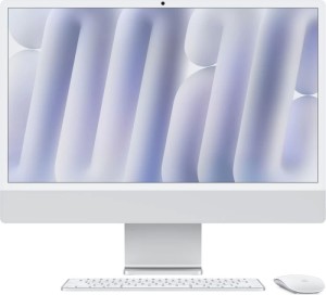 Моноблок Apple iMac 24 Retina 4,5K (M4, 10C CPU/10C GPU, 2024) Nano-texture, 16 Гб 256 Гб SSD, серебристый (MD3H4)