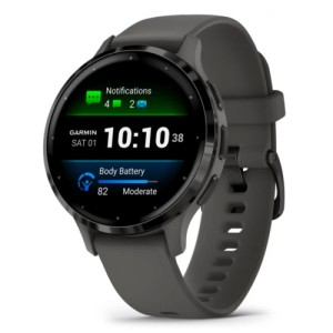 Часы Garmin Venu 3s, черный/серый