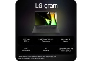 Ноутбук LG Gram 17" 2560x1600 WUXGA IPS (Intel Core Ultra 5 125H, 16GB RAM LPDDR5X, 512GB SSD, Intel ARC Graphics, Windows 11 Home) Black 17Z90S-G.AAB4U1