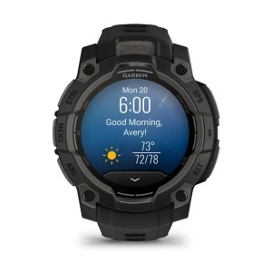 Умные часы Garmin Instinct 3 45mm, AMOLED Black with Black Band