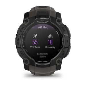 Умные часы Garmin Instinct 3 50mm, AMOLED Black with Charcoal Band