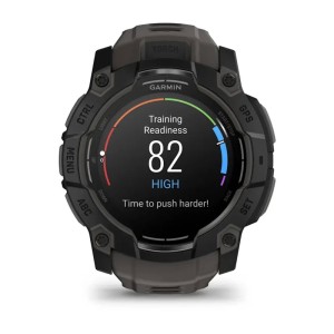 Умные часы Garmin Instinct 3 50mm, AMOLED Black with Charcoal Band