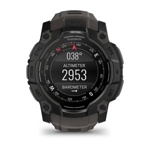 Умные часы Garmin Instinct 3 50mm, AMOLED Black with Charcoal Band