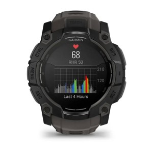 Умные часы Garmin Instinct 3 50mm, AMOLED Black with Charcoal Band