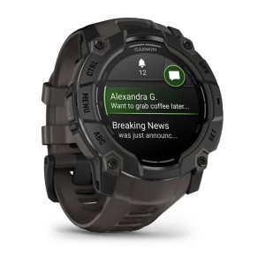 Умные часы Garmin Instinct 3 50mm, AMOLED Black with Charcoal Band