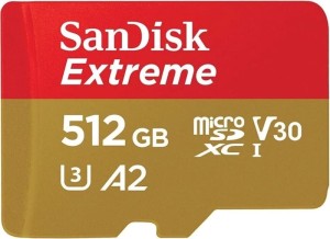 Карта памяти 512Gb MicroSD SanDisk Extreme (SDSQXAV-512G-GN6MN)