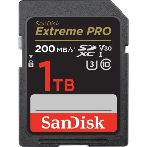 Карта памяти SanDisk SD Extreme Pro U3 4K V30 R200 W90 SDSDXXD-1T00-GN4IN