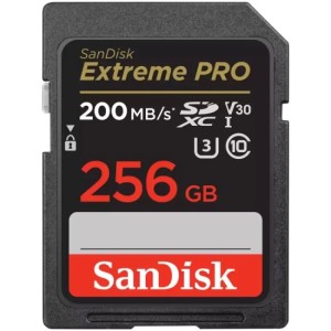 Карта памяти SanDisk SD Extreme Pro U3 4K V30 R200 W90 SDSDXXD-256G-GN4IN