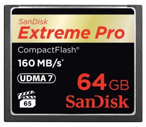 Карта памяти SanDisk 64GB Extreme PRO Compact Flash Memory Card UDMA 7 Speed Up To 160MB/s (SDCFXPS-064G-X46)