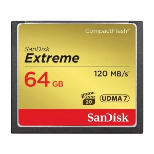 Карта памяти SanDisk 64GB Extreme CompactFlash Memory Card UDMA 7 Speed Up to 120MB/s (SDCFXSB-064G-G46)