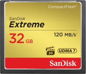 Карта памяти SanDisk 32GB Extreme CompactFlash Memory Card UDMA 7 Speed Up To 120MB/s (SDCFXSB-032G-G46)