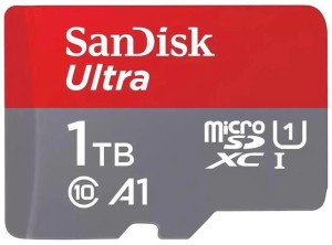 Карта памяти Micro SecureDigital 1Tb SanDisk Ultra microSDXC class 10 UHS-1 A1 SDSQUAC-1T00-GN6MN