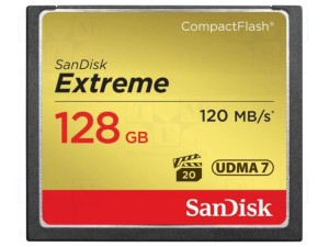 Карта памяти SanDisk 128GB Extreme CompactFlash Memory Card UDMA 7 Speed Up to 120MB/s (SDCFXSB-128G-G46)