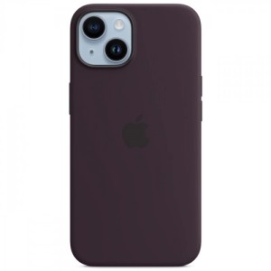 Чехол-накладка Silicone Case MagSafe / Для iPhone 14 / Elderberry