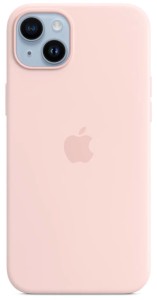 Чехол Apple iPhone 14 Silicone Case with MagSafe, chalk pink (MPRX3FE/A)