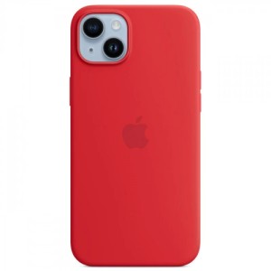 Чехол для смартфона iPhone 14 Plus, Apple Silicone Case with MagSafe, (PRODUCT)RED