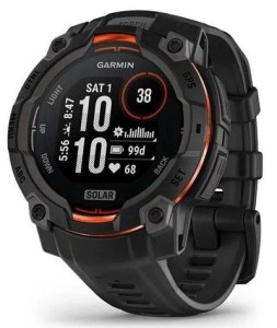 Умные часы Garmin Instinct 3, 45 мм, Solar, Black, черный