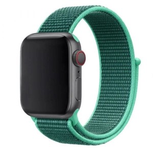 Ремешок нейлоновый для Apple Watch 42/44/45/49mm Зеленый с синим