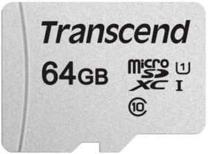 Карта памяти Micro SD Transcend 300S 64GB Class10 100MB/s (TS64GUSD300S)