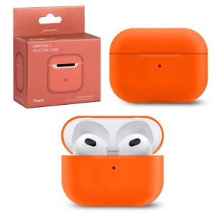 Силиконовый чехол для Apple AirPods 3 Peach