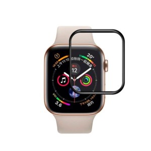 Защитное стекло гибридное LuxCase для Apple Watch 7/8 41mm 3D Black