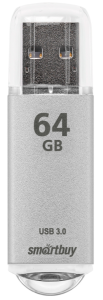 USB Флеш-накопитель Smartbuy V-Cut USB 2.0 64GB Серебро (SB64GBVC-S)