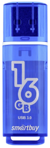 USB Флеш-накопитель Smartbuy Glossy series USB 3.0 16GB Dark Blue (SB16GBGS-DG)