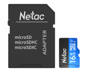 Карта памяти Netac P500 Standard 16GB Class10 90MB/s (NT02P500STN-016G-R) + SD adapter