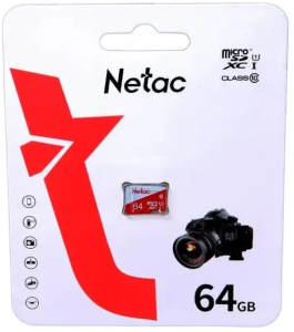 Карта памяти Netac P500 Eco 64GB Class10 (NT02P500ECO-064G-S)