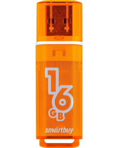 USB Флеш-накопитель Smartbuy Glossy series USB 2.0 16GB Orange (SB16GBGS-Or)