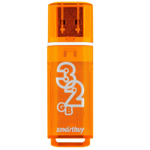 USB флеш-накопитель Smartbuy Glossy series USB 2.0 32GB Orange (Оранжевый) (SB32GBGS-Or)