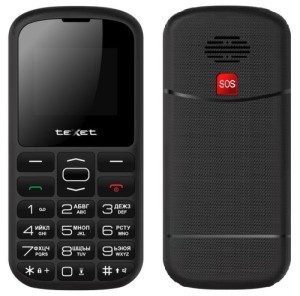 Телефон Texet TM-B316 Dual Sim Black (Черный)