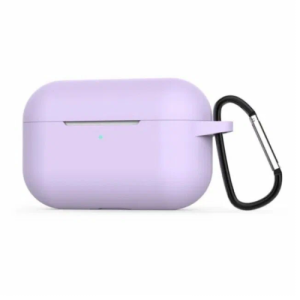 Силиконовый чехол для Apple AirPods Pro 2 с карабином Violet