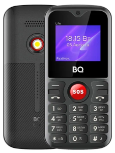 Телефон BQ 1853 Life Black-Red (Черный-Красный)