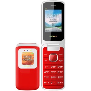 Телефон Texet TM-325 Dual Sim Pomegranate (Красный)