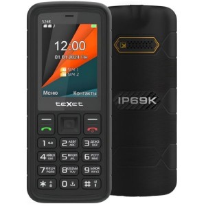 Телефон Texet TM-524R Dual Sim Black (Черный)