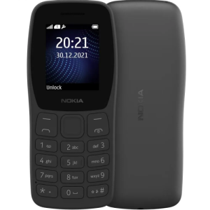 Телефон Nokia 105 (2024) TA-1423 SS Charcoal (Черный)