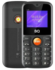 Телефон BQ 1853 Life Black-Orange (Черный-Оранжевый)