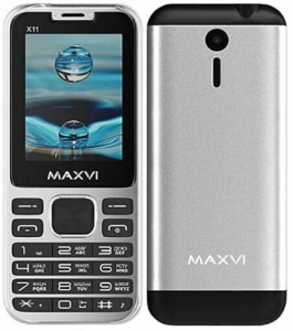 Телефон MAXVI X10 Metallic Silver (Серебристый)