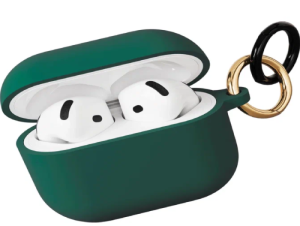 Силиконовый чехол VLP Charm Case с кольцом для Apple AirPods 4 Dark Green (Темно-Зеленый)