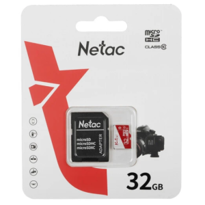 Карта памяти Netac P500 Eco 32GB Class10 (NT02P500ECO-032G-R) + SD adapter