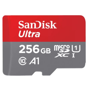 Карта памяти Micro SD SanDisk Ultra 256GB Class10 150MB/s (SDSQUAC-256G-GN6MA) + SD adapter