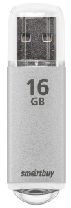 USB Флеш-накопитель Smartbuy V-Cut USB 2.0 16GB Silver (SB16GBVC-S)