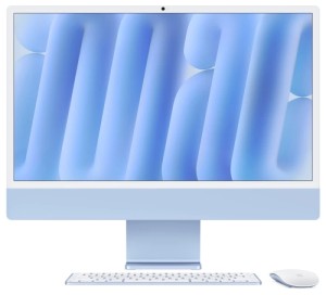 Моноблок Apple iMac 24 Retina 4,5K (M4, 8C CPU/8C GPU, 2024), 24 Гб, 512 Гб SSD, синий (Z1E5000KK)