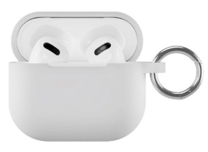 Чехол с карабином VLP Charm Case для AirPods 4, белый (1051121)