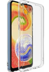 Чехол силиконовый прозрачный на Смартфон Samsung Galaxy A04 (Прозрачный)