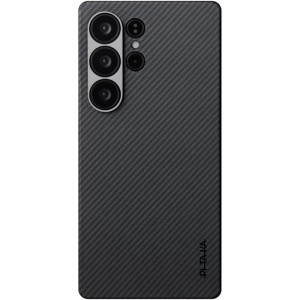 Чехол Pitaka Ultra-Slim Case 600D Black/Grey (Twill) для Samsung S25 Ultra