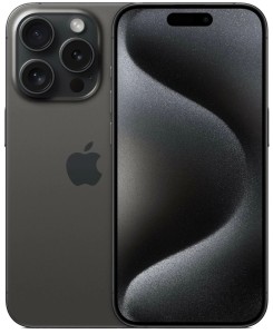 Смартфон Apple iPhone 15 Pro 128 ГБ, черный титан, Dual SIM (eSIM)