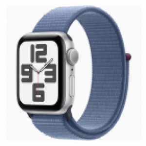 Часы Apple Watch SE 2023 GPS 40mm Silver Aluminum Case with Sport Loop Blue (серебристый/синий)