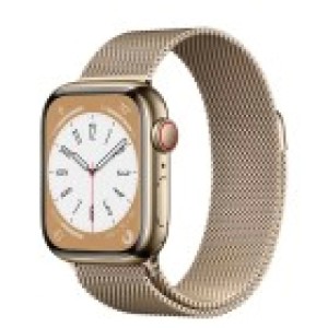 Apple Watch Series 8 GPS + Cellular 41mm Stainless Steel Case with Milanese Loop (gold / золотистый)